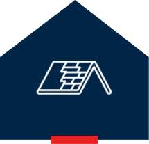 Group 66 House roof icon with shingles design.